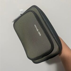 Michael Kors Black and Green Belt Bag